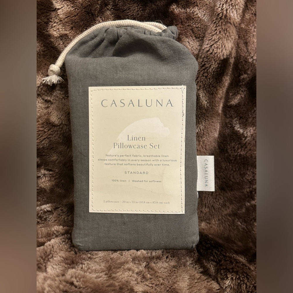 Casaluna Standard linen pillow cases